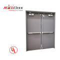 UL Listed Fire Rated Hollow Metal Glass Door With Panic Push Bar